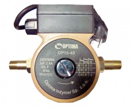 Насос циркуляционный  OPTIMA  15-4-130 мм, (с гайками )  - интернет-магазин сантехники Сандеталь