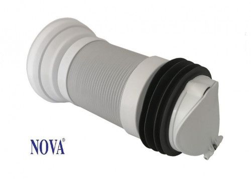 Гофра для унитаза с обратным клапаном (длина 450 мм), NOVA - интернет-магазин сантехники Сандеталь
