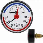 Термоманометр  (0-6 aтм,120°С), заднего подключения, OR - интернет-магазин сантехники Сандеталь