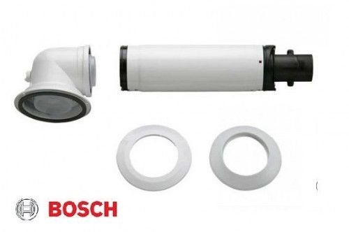 Труба коаксиальная горизонтальный комплект (отвод 90+труба  990-1200 мм. Ø60/100)  AZB 916 Bosch - интернет-магазин сантехники Сандеталь