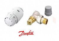 Комплект RAS-C2  термостат+клапан RA-FN 1/2 угловой (013G5143), Danfoss - интернет-магазин сантехники Сандеталь