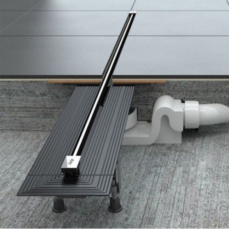 Трап для душа щелевой ADVANTIX VARIO 30-120 см  с матовой решеткой для трапа SR2  (704353) VIEGA - интернет-магазин сантехники Сандеталь