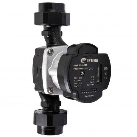 OPTIMA Насос циркуляционный энергосберегающий PRIME UPMH 32-80AUTO 180мм + гайки - интернет-магазин сантехники Сандеталь