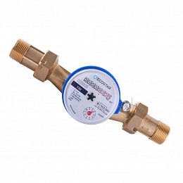 ECOSTAR Счетчик воды (водомер) 3/4" (UA TR.001), для холодной воды, cо штуцерами 14445 sandetal.com.ua  от интернет-магазина сантехники Sandetal.com.ua